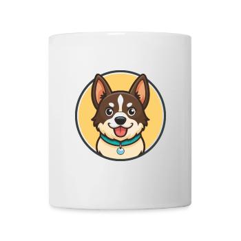 Cierny Sery Dog Breed Funny Cartoon Kawaii Clipart - Mug - white - Front
