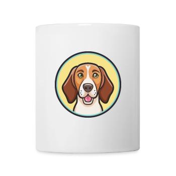 Colombien Fino Hound Chien Race Dessin Animé Kawaii Pet - Mug blanc - blanc - Devant