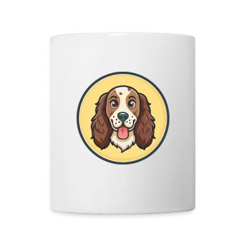 English Setter Dog Breed Cartoon Kawaii Clipart - Mug - white - Front