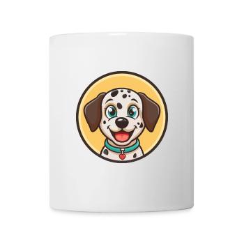 Chien Dalmatien Race Dessin Animé Kawaii Clipart Animal - Mug blanc - blanc - Devant