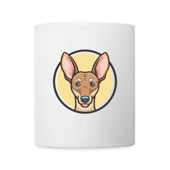 Cirneco Delletna Chien Race Dessin animé Kawaii Clipart - Mug blanc - blanc - Devant
