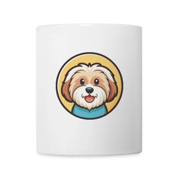 Coton De Tulear Hunderasse Cartoon Kawaii Clipart - Tasse - Weiß - Vorne