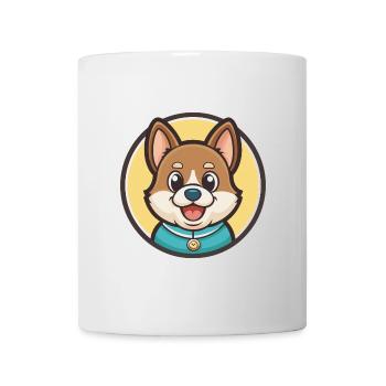 Cursinu Hunderasse Cartoon Figur Kawaii Clipart - Tasse - Weiß - Vorne