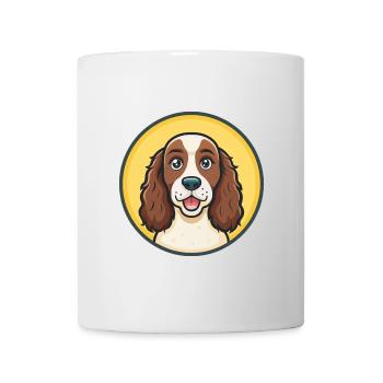 Anglais Springer Spaniel Chien Race Dessin Animé Kawaii - Mug blanc - blanc - Devant
