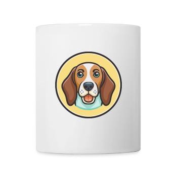 Estnische Windhund Rasse Karikatur Kawaii Clipart - Tasse - Weiß - Vorne