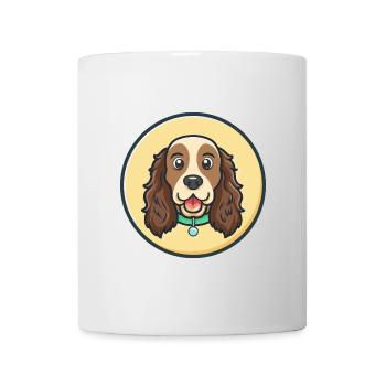 Field Spaniel Hund Rasse Cartoon Kawaii Clipart Haustier - Tasse - Weiß - Vorne