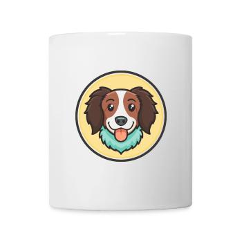 Drentse Patrijshond Race de chien Drôle Dessin animé Kawaii - Mug blanc - blanc - Devant