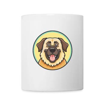 Estrela Mountain Dog Breed Cartoon Kawaii Clipart - Mug - white - Front