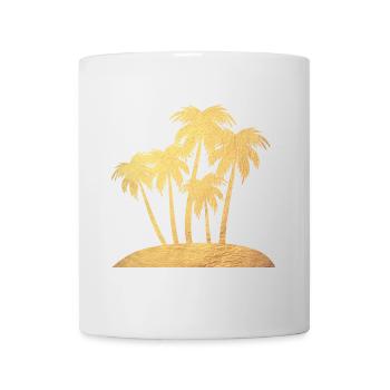 Palm Island Gold Vacation Luxury South Seas Ready for Vacation - Mug - white - Front