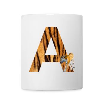 tiger a - Tasse - Weiß - Vorne