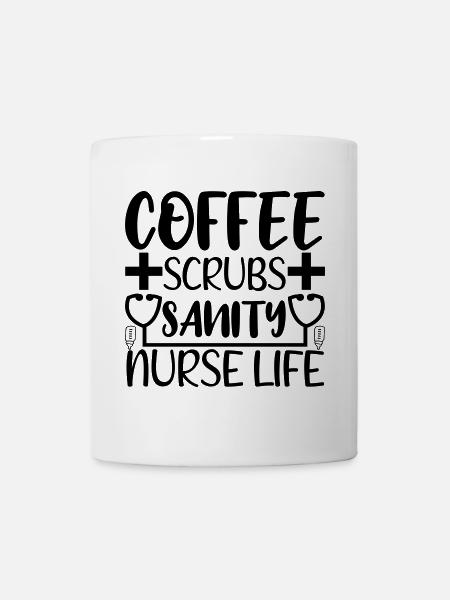 coffee scrubs sanity - Tasse - Weiß