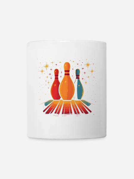 Bowling Retro - Tasse - Weiß