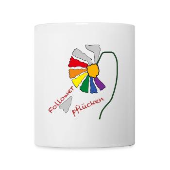 Blume der Liebe - Tasse - Weiß - Vorne
