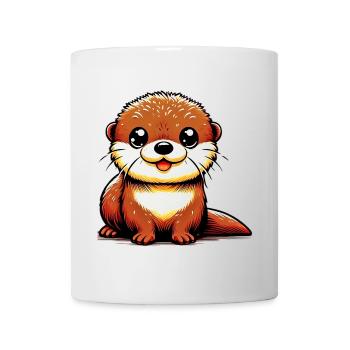 Otter - Tasse - Weiß - Vorne