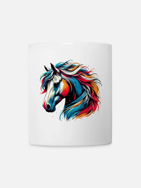 Pferd - Tasse - Weiß