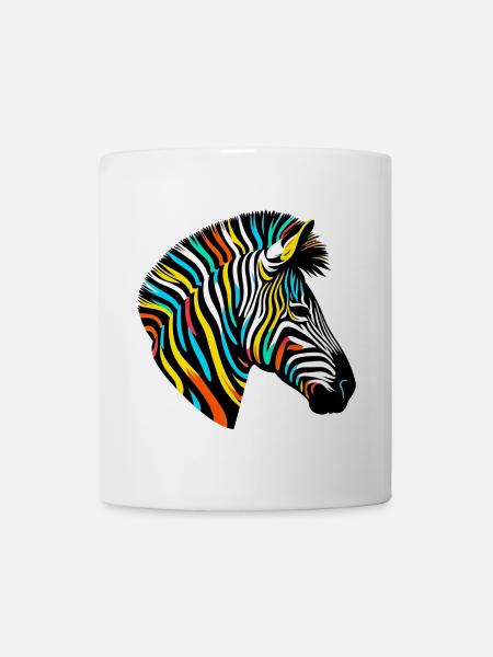 Zebra - Tasse - Weiß