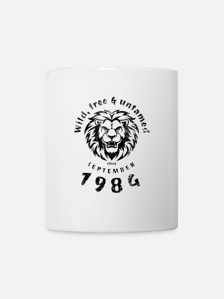 40. Geburtstag Wild, free & untamed since 09/1984 - Tasse - Weiß