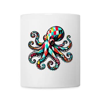 Pieuvre - Mug blanc - blanc - Devant