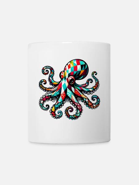 Pieuvre - Mug blanc - blanc