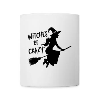 Halloween Witch Broom Witches Be Crazy - Mug - white - Front