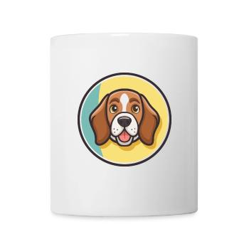 Français Tricolore Chien Race Dessin Animé Kawaii Pet - Mug blanc - blanc - Devant