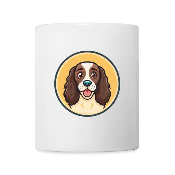 French Spaniel Dog Breed Cartoon Kawaii Clipart - Mug - white - Front