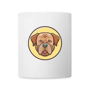 Mastiff Bordeaux Français Chien Race Dessin Animé Kawaii - Mug blanc - blanc - Devant