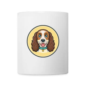 German Spaniel Dog Breed Cartoon Kawaii Clipart - Mug - white - Front