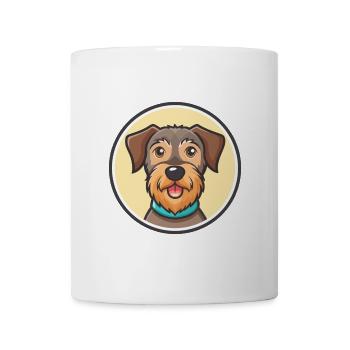 Deutscher Jagdterrier Hunderasse Karikatur Kawaii - Tasse - Weiß - Vorne