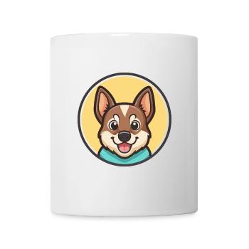 Fuegian Hunderasse Cartoon Figur Kawaii Clipart - Tasse - Weiß - Vorne