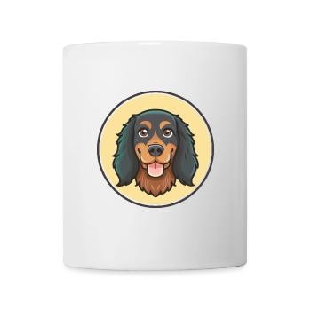 Gordon Setter Chien Race Dessin animé Kawaii Clipart Animal de compagnie - Mug blanc - blanc - Devant