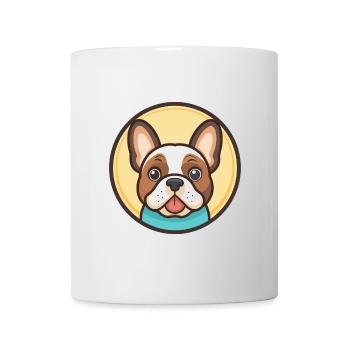 Grand Anglo Francais Blanc Et Noir Dog Cartoon Pet - Mug - white - Front