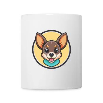 Majorque ratter chien race dessin animé Kawaii Clipart - Mug blanc - blanc - Devant