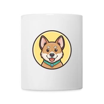 Milieu Asiatique Ovtcharka Chien Race Dessin Animé Kawaii - Mug blanc - blanc - Devant