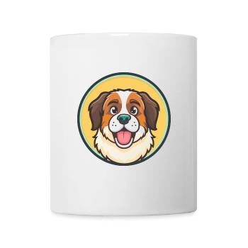 Moscow Watchdog Dog Breed Cartoon Kawaii Clipart - Mug - white - Front