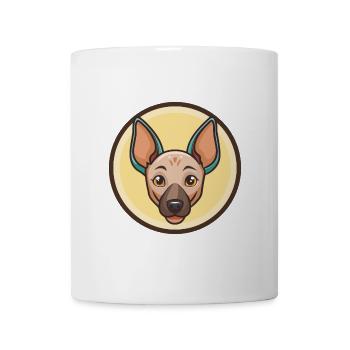 Mexikanische haarlose Hunderasse Cartoon Kawaii Clipart - Tasse - Weiß - Vorne