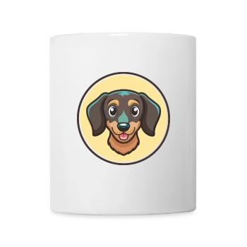 Miniature Dachshund Dog Breed Funny Cartoon Kawaii - Mug - white - Front