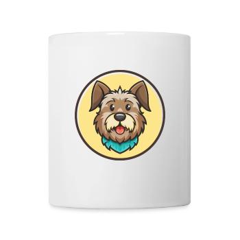 Griffon Bleu De Gascogne Dog Breed Cartoon Kawaii - Mug - white - Front