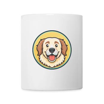 Great Pyrenees Dog Breed Cartoon Kawaii Clipart - Mug - white - Front