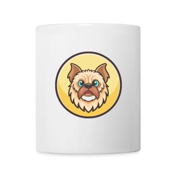 Griffon Nivernais Chien Race Dessin animé Kawaii Clipart - Mug blanc - blanc - Devant