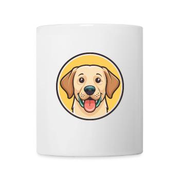 Labrador Hunderasse Bunte Karikatur Kawaii Clipart - Tasse - Weiß - Vorne