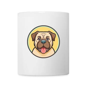 Majorque Mastiff Chien Race Dessin animé Kawaii Clipart - Mug blanc - blanc - Devant