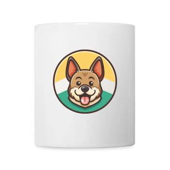 Magyar Agar Chien Race Drôle Dessin animé Kawaii Clipart - Mug blanc - blanc - Devant