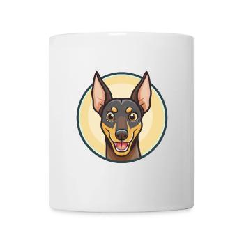 Manchester Terrier Dog Breed Cartoon Kawaii - Mug - white - Front