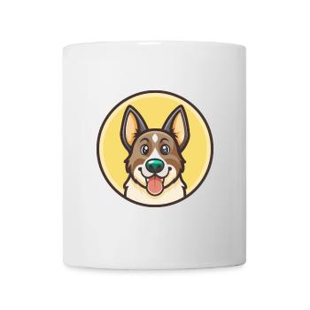 Harrier chien race dessin animé personnage Kawaii Clipart - Mug blanc - blanc - Devant