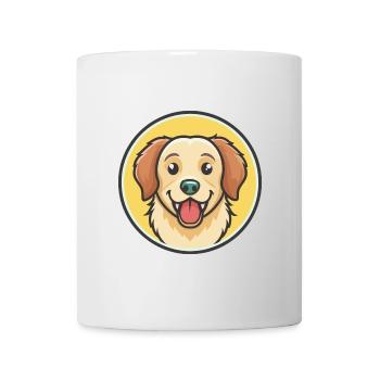 Hovawart Chien Race Coloré Dessin animé Kawaii Clipart - Mug blanc - blanc - Devant