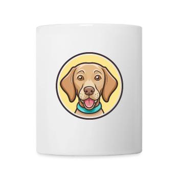 hongrois Vizsla chien race dessin animé Kawaii Clipart - Mug blanc - blanc - Devant