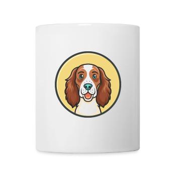 Irish Red And White Setter Dog Breed Funny Cartoon - Mug - white - Front