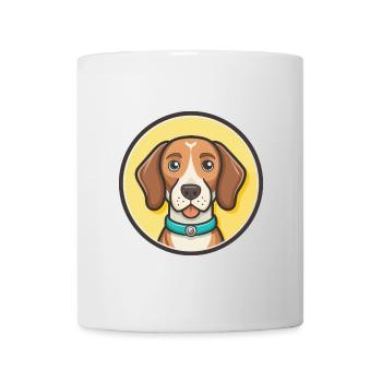Istrian Coarse Haired Hound Dog Breed Cartoon Pet - Mug - white - Front