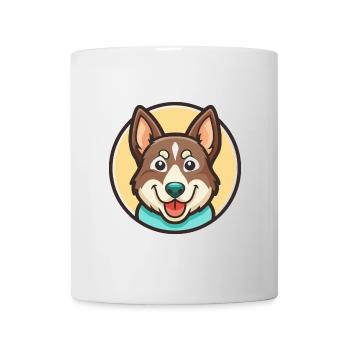 Lundehund Chien Race Dessin animé Kawaii Clipart Animal - Mug blanc - blanc - Devant
